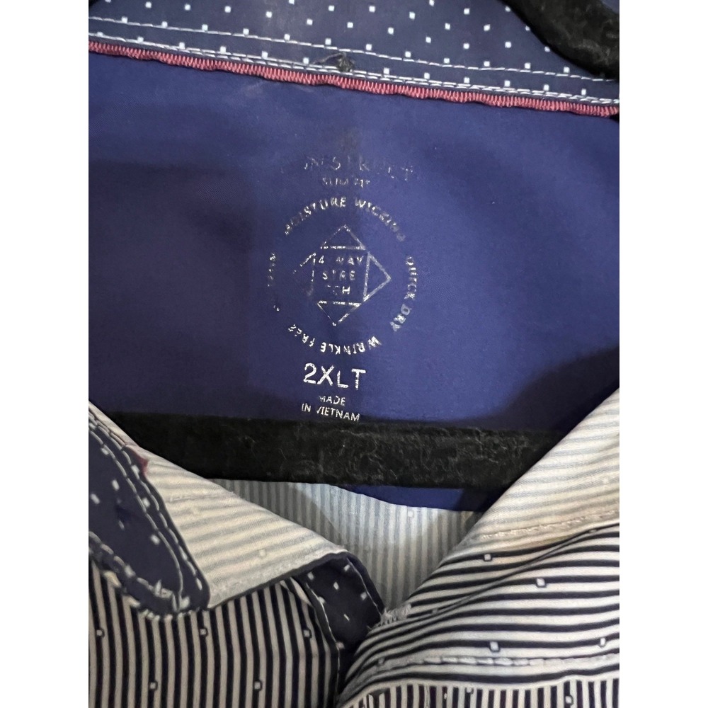 Men's Consruct 4-Way Flex Moisture Wicking Wrinkle Free Button Down Dress‎ Shirt - Picture 5 of 7